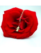 Lantisor cu pandantiv fetita din aur galben de 14k