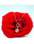 Lantisor cu pandantiv din aur galben de 14k