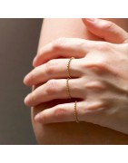 Inel minimalist din aur galben de 14k Emma