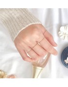 Inel minimalist din aur galben de 14k Emma